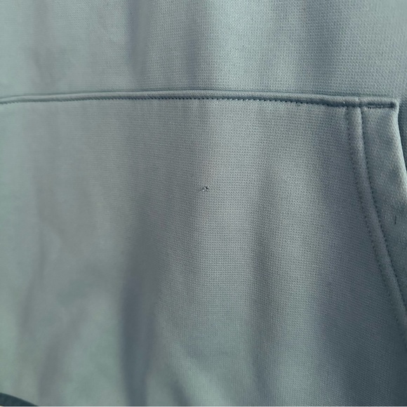 Size XL Youth Under Armour Fleece Wordmark Hoodie - Blue/ Acadia - Picture 8 of 8